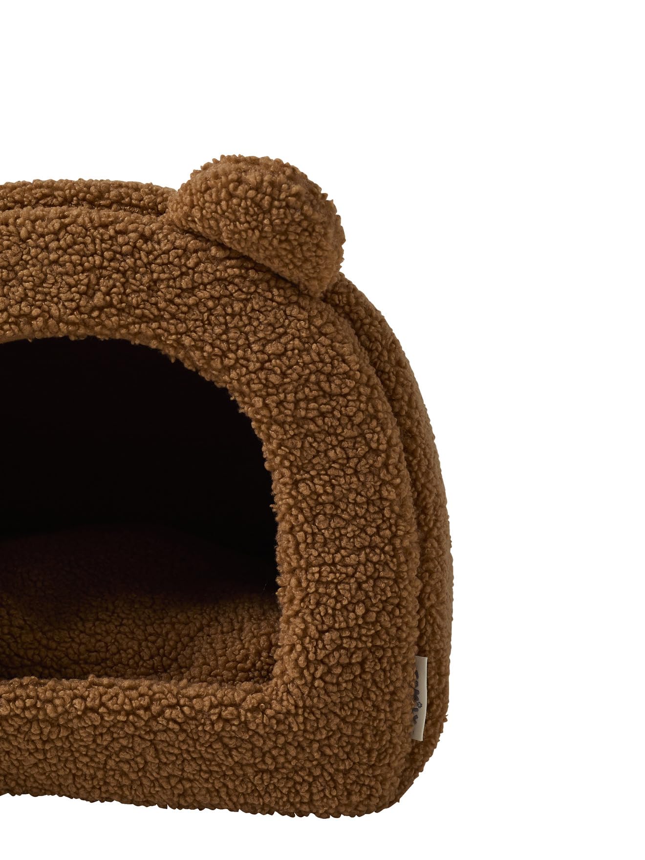 VERTBAUDET Panier Fermé pour Chat en Sherpa Antidérapant Camel TU