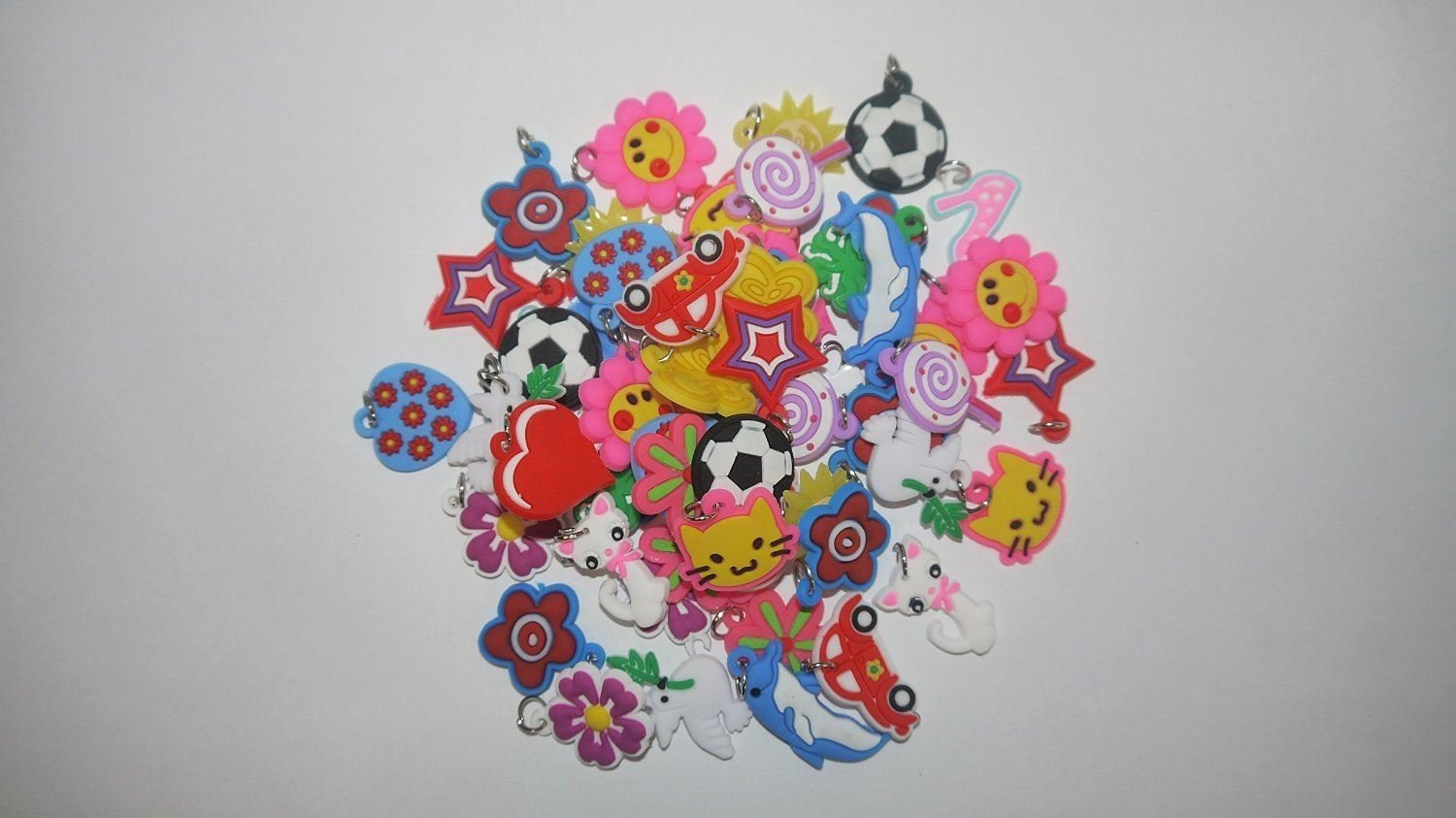40 Pack Of Charms For Rubberband Loom Bracelets