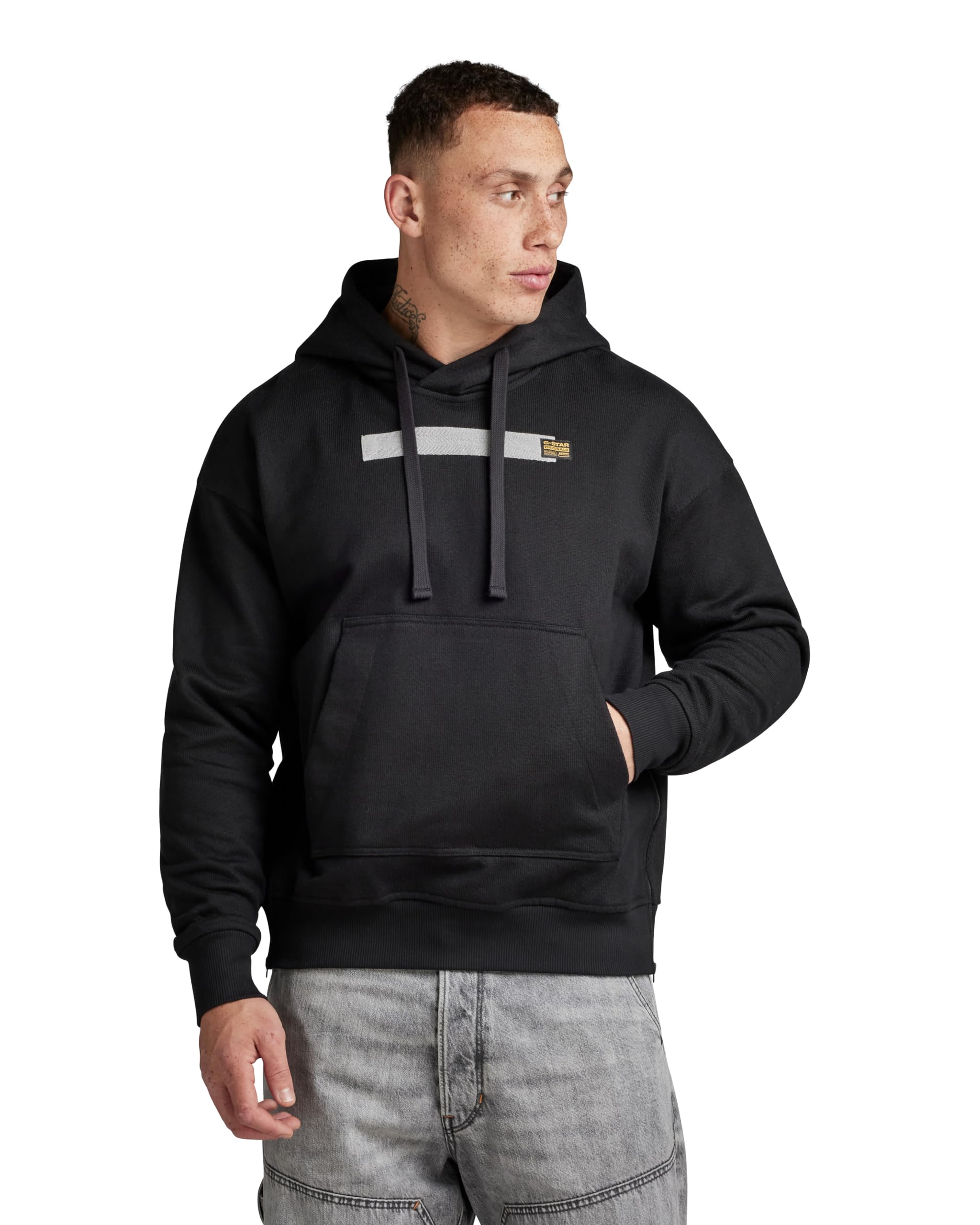 G-Star Men's Flight deck loose hdd sw, Black (dk black D24373-D557-6484), XXL