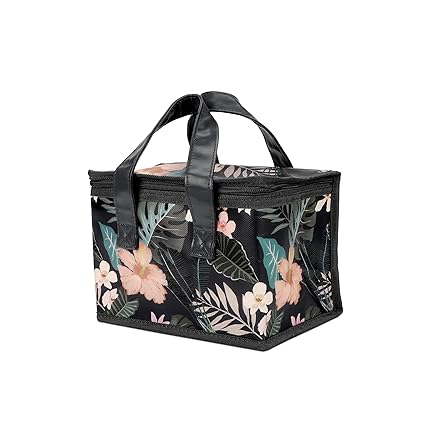 Anko Lunch Bag, Tiffin Bag for Office Men, Women & School Kids | Polyester Office Lunch Bag for Lunch Boxes | Insulated, Leak-Proof Storage Bag for Men & Women | Hibiscus 2.5 L