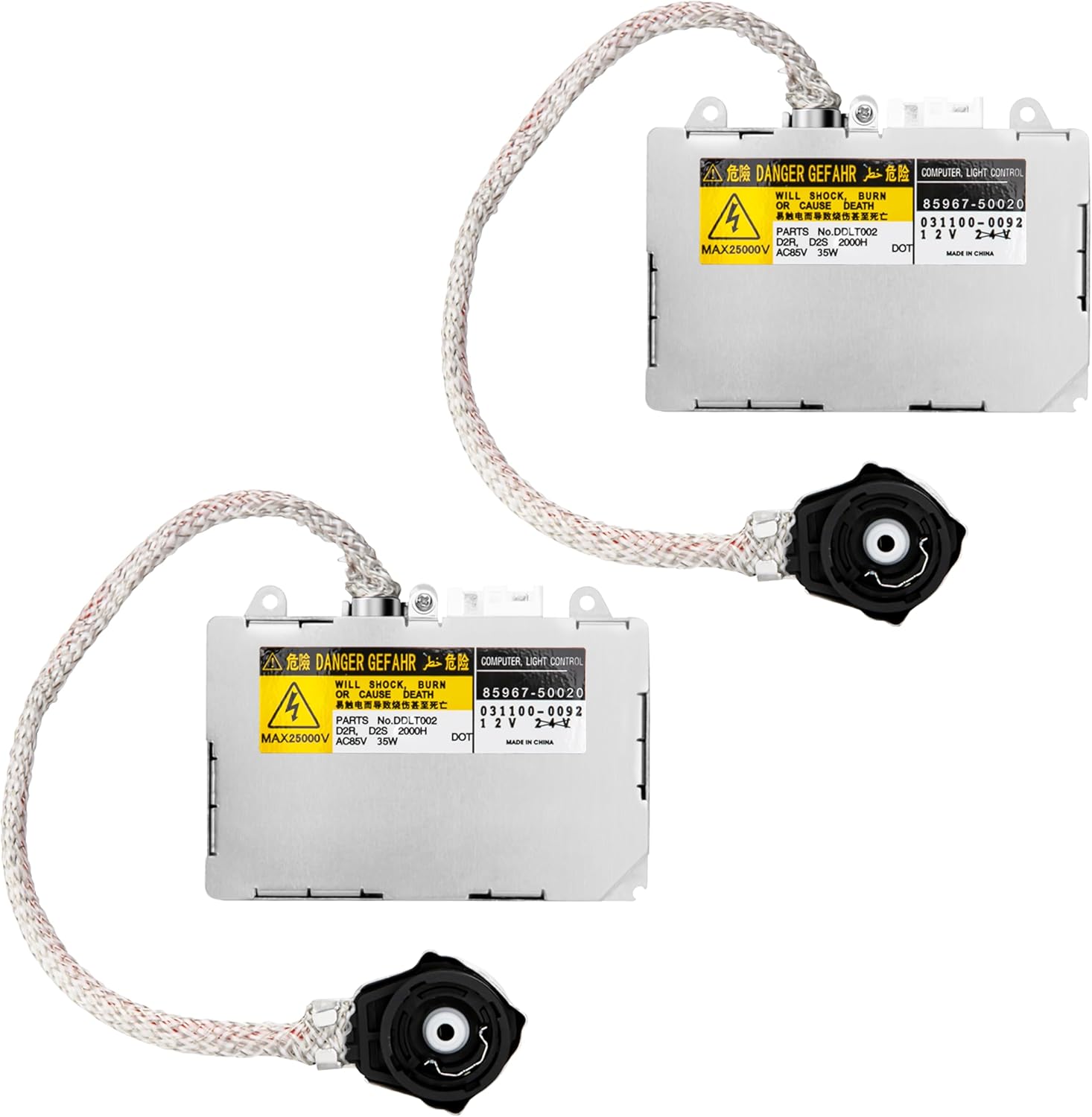 HID Headlight Ballast with Igniter 35W CAN-Bus for Lexus IS300 ES300 ES350 Toyota Prius - Replaces OE# KDLT002 DDLT002 Error Free Xenon Headlight Extreme Temperature Resistance (2pcs)