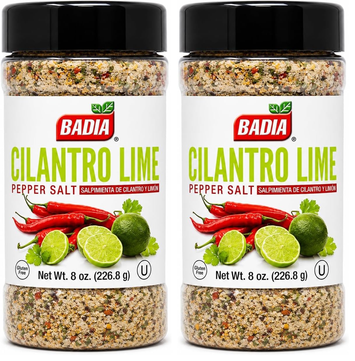Cilantro Lime Pepper Salt, 8 Ounce (Pack of 2)