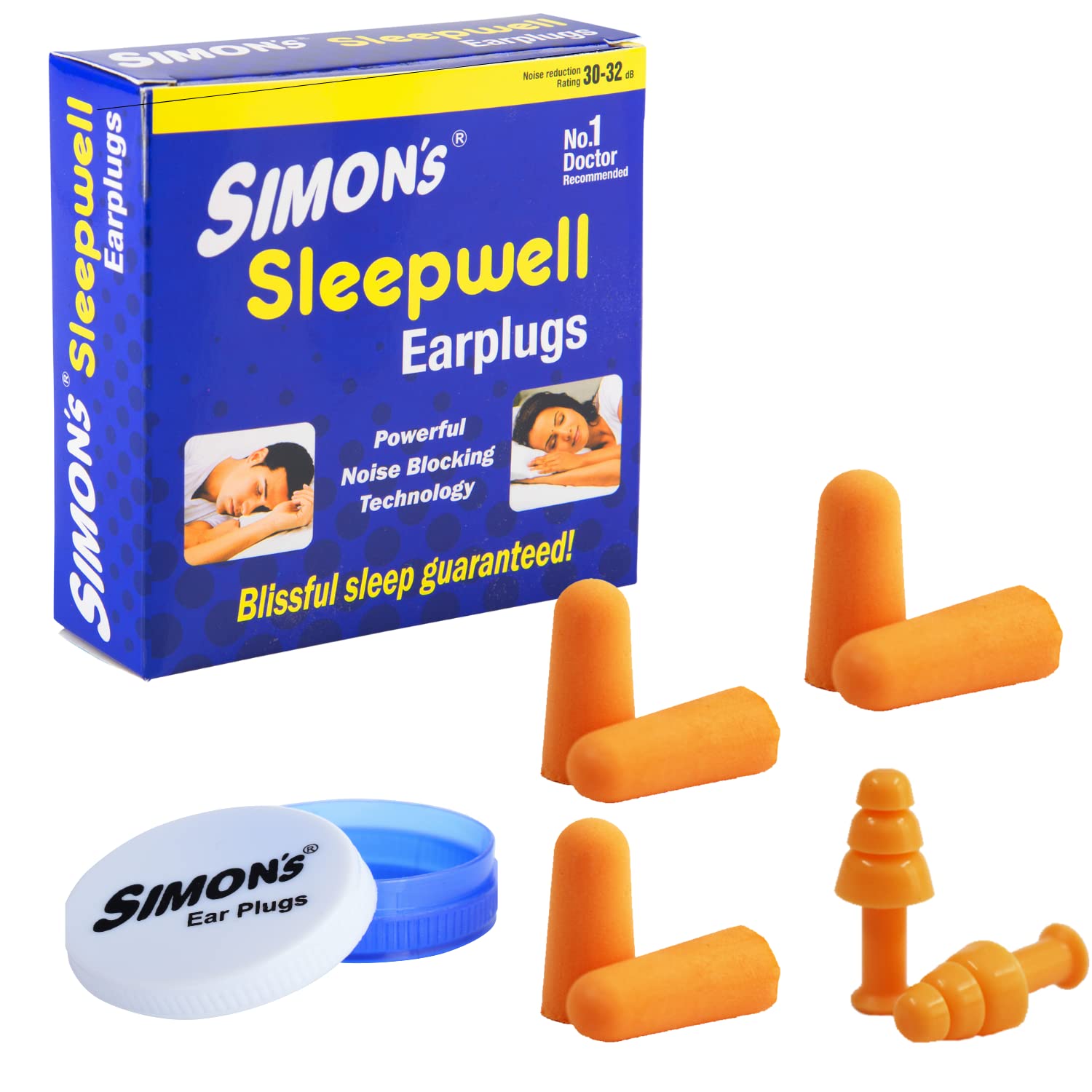 Simons Sleepwell Earplugs (3 Pairs Foam, 1 Pairs Silicone Earplugs) (B07F6DV4SW) Amazon Price History, Amazon Price Tracker