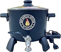 Vista 1 de Derretidor de cera para fabricación de velas, capacidad para aproximadamente 7 cuartos de galón de cera derretida, válvula de fácil vertido, por