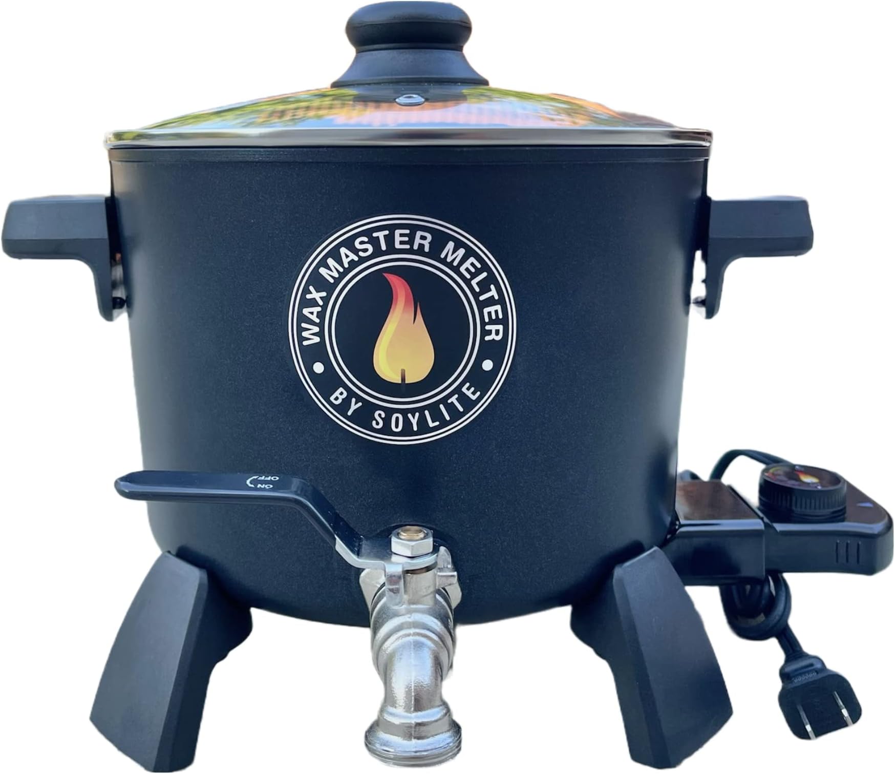 Wax Melter for Candle Making - Holds Approximately 7 Qts of Melted Wax - Easy Pour Valve - by Soylite Candles