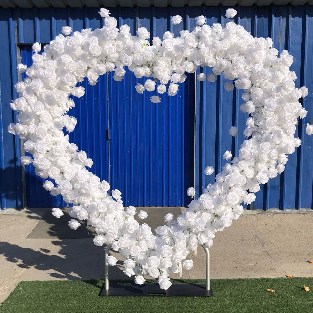 Metalowy wspornik łuku ślubnego 2,2 m, okrągły balon e na imprezy wewnątrz/na zewnątrz, podwójny baldachim na przyjęcie urodzinowe, ceremonię, dekoracja, 150 cm opcje kolorystyczne