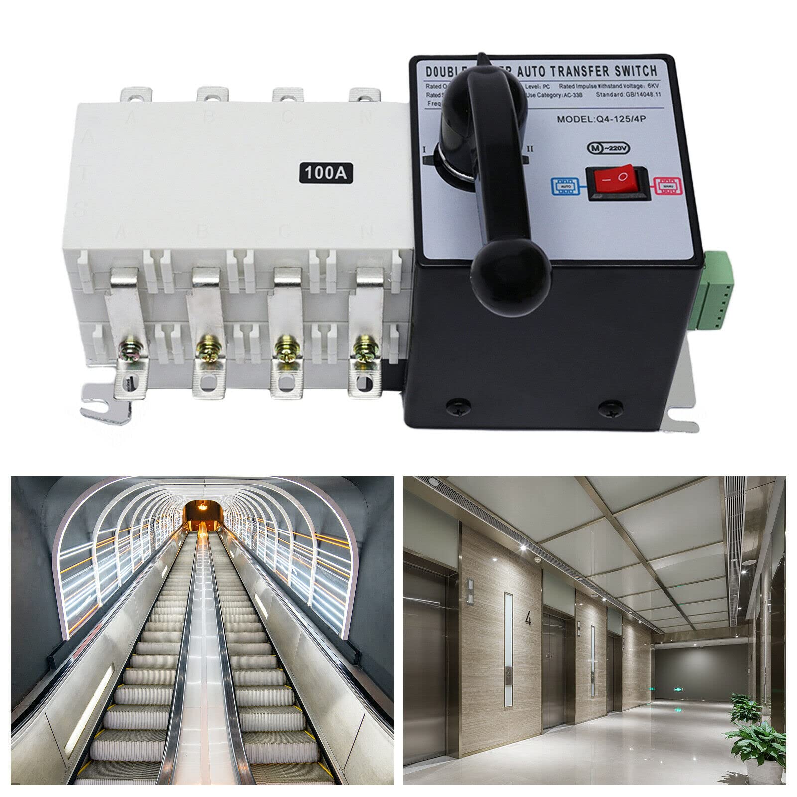 Buy Intelligent Isolation Type Automatic Transfer Switch 400V 4P/100A