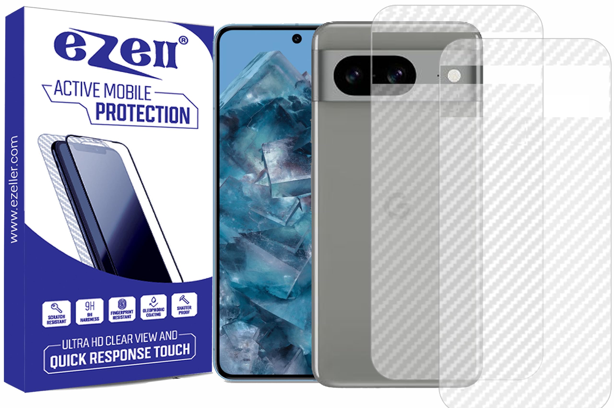 Pixel 8 Back Screen Protector(Transparent),3D Back Skin Carbon Fiber Ultra-Thin Protective Film (2 Packs) Transparent Back Cover with Wet and Dry Wipes (B0CQNT4SFL) Amazon Price History, Amazon Price Tracker
