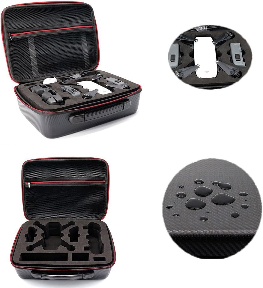HUL Drone Case for DJI Spark and Transmitter Controller - Water-Proof and Impact Resistant