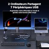 UGREEN 10Gbps Switch USB C 3.2 Commutateur KVM 2 PC Entrées 7 Sorties - 4