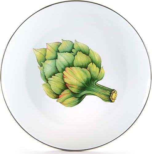 Miniatura 2 de Golden Rabbit Esmalte - Juego de 4 platos llanos de 10.5 pulgadas (productos frescos)