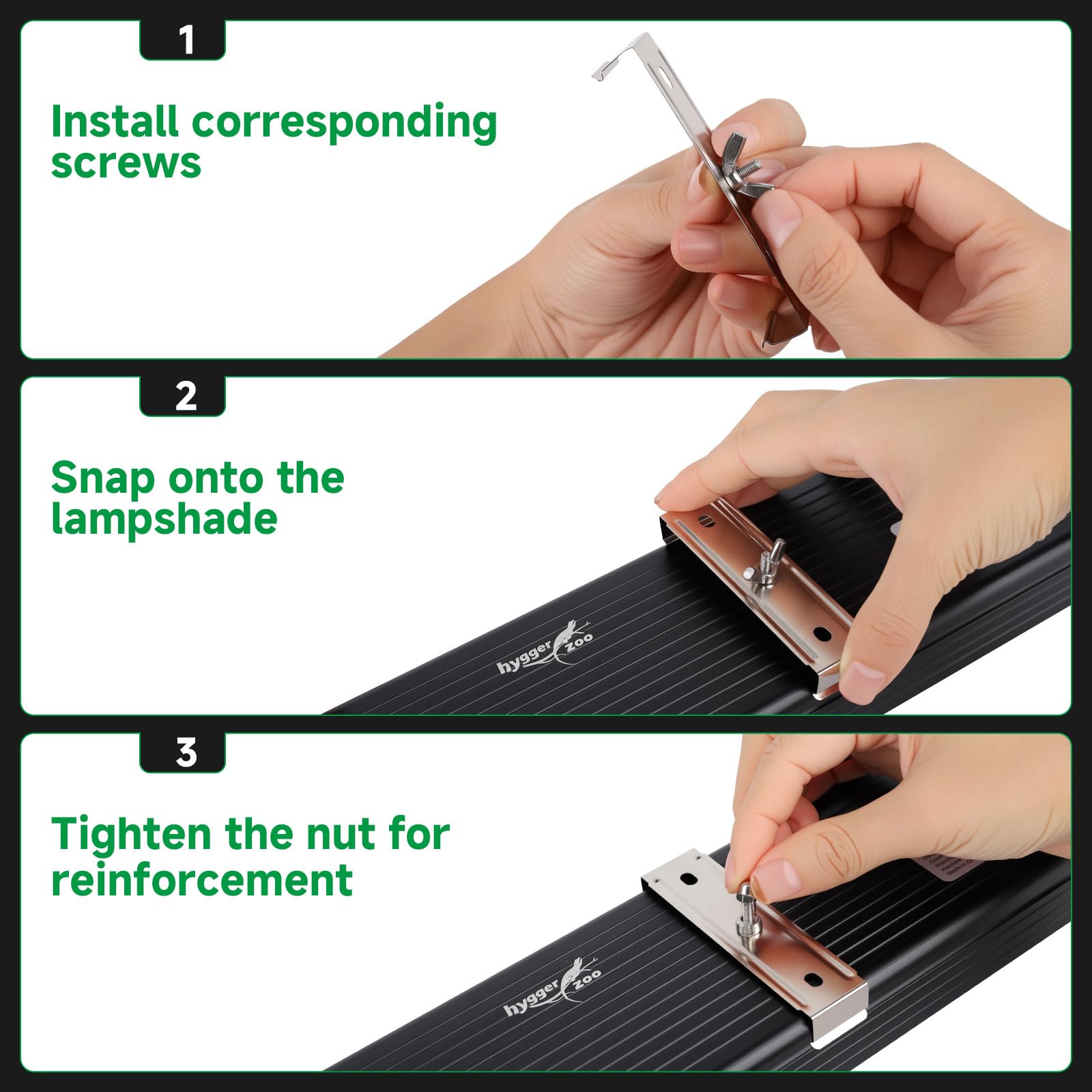 T5 UVB Reptile Light Fixture Upgrade Square HO UVB Bulb Lighting Combo Kit 10.0 UVB Light for Reptiles Terrarium Fluorescent 8W Reptile Light Bar UVA UVB Desert Lamp for Bearded Dragon Turtle Tank - image 8