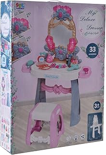 لعبة تسريحة بلاستيك مكونة من 33 قطعة للأطفال، متعددة الألوان