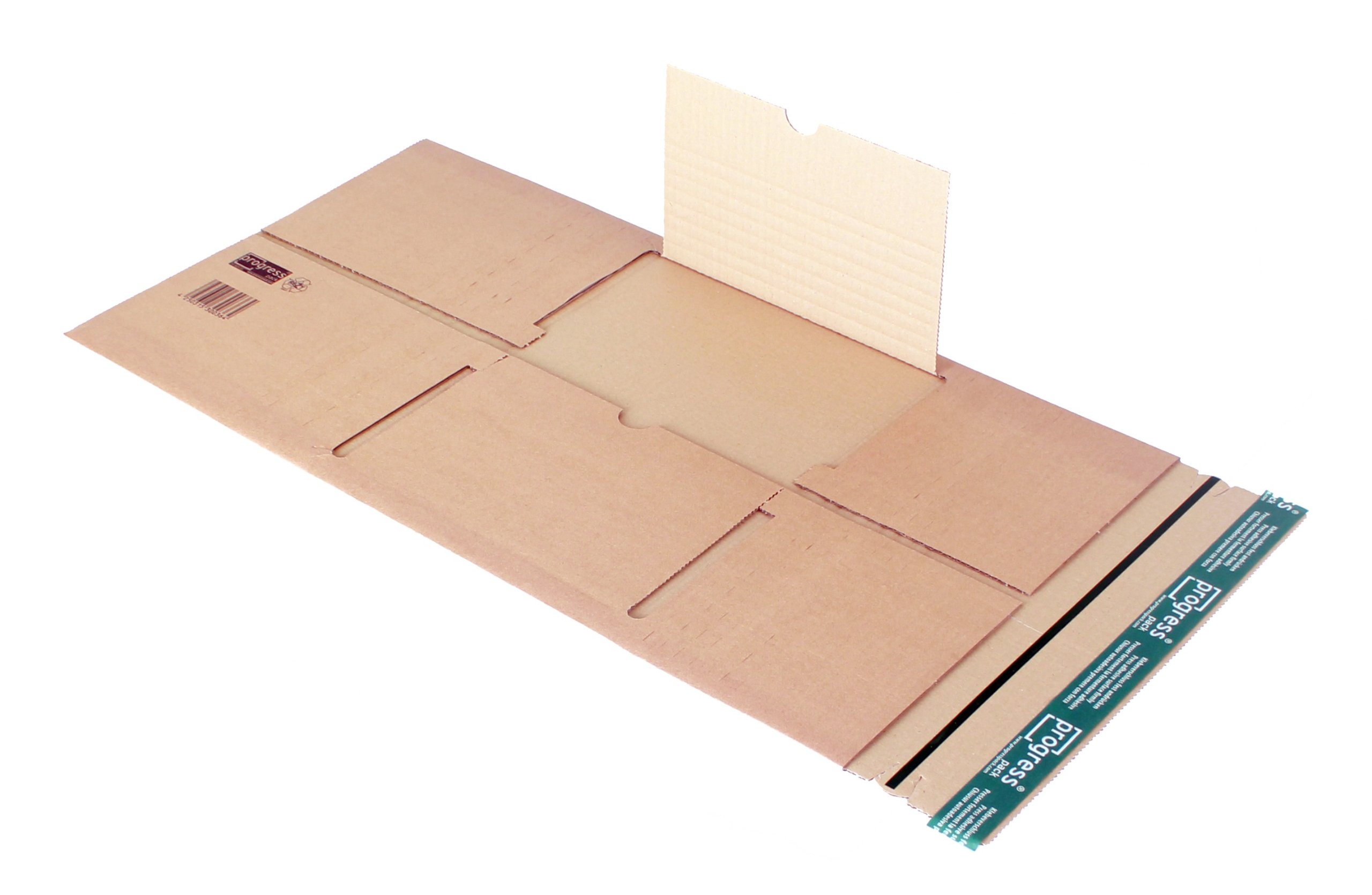 Universal-Versandverpackung Premium PP B05.03 aus doppelter Wellpappe, DIN A4, 305 x 230 x bis 92 mm, 20-er Pack, braun, P2-5389