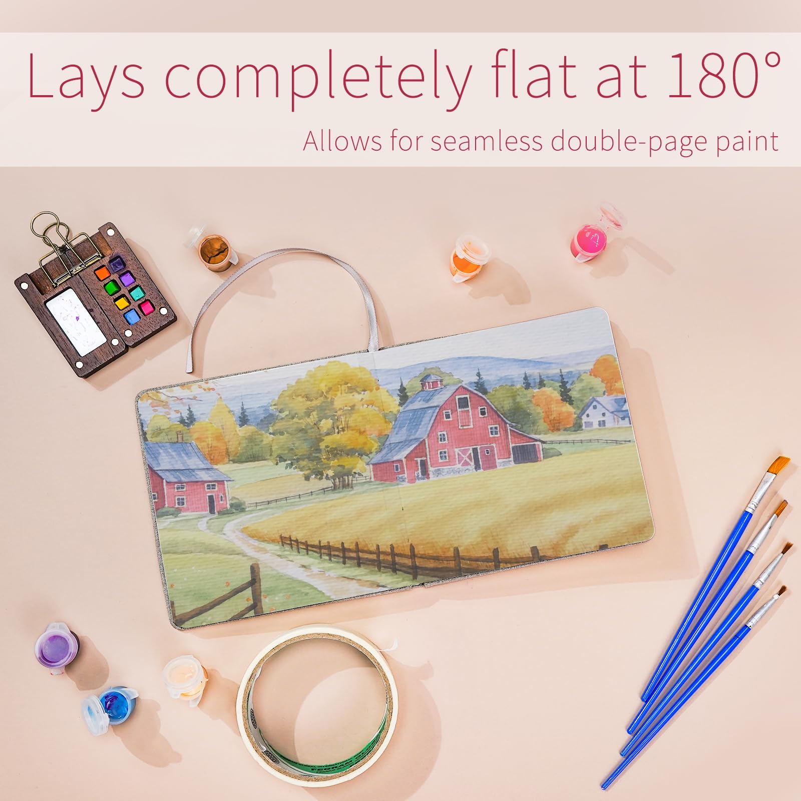 Vienrose Watercolor Sketchbook - 24 Sheets -4 Vienrose Watercolor Sketchbook - 24 Sheets -4