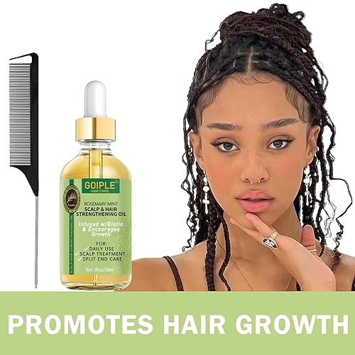 Miniatura 4 de Gel de peinado y mousse extra para trenzas, giros, rastas y cornrows - Domación del encrespamiento, suavizado y control de bordes con aceite de