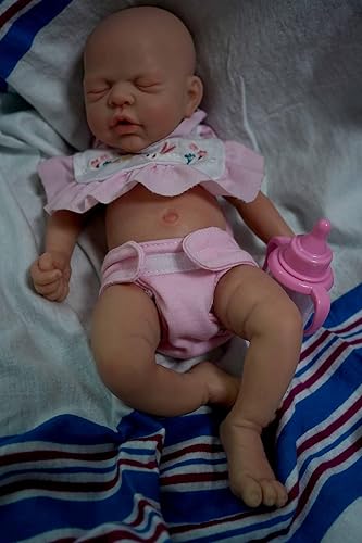 Miniatura 3 de Muñecas de bebé Reborn de 12 pulgadas, bebé de silicona completa, muñeca de bebé recién nacido realista de silicona suave, muñecas de bebé Reborn de