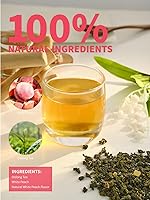 Vista 3 de TeeLux White Peach Oolong - Té de hojas sueltas, aroma a melocotón y sabor ligeramente dulce, té caliente y helado, 5.3 onzas
