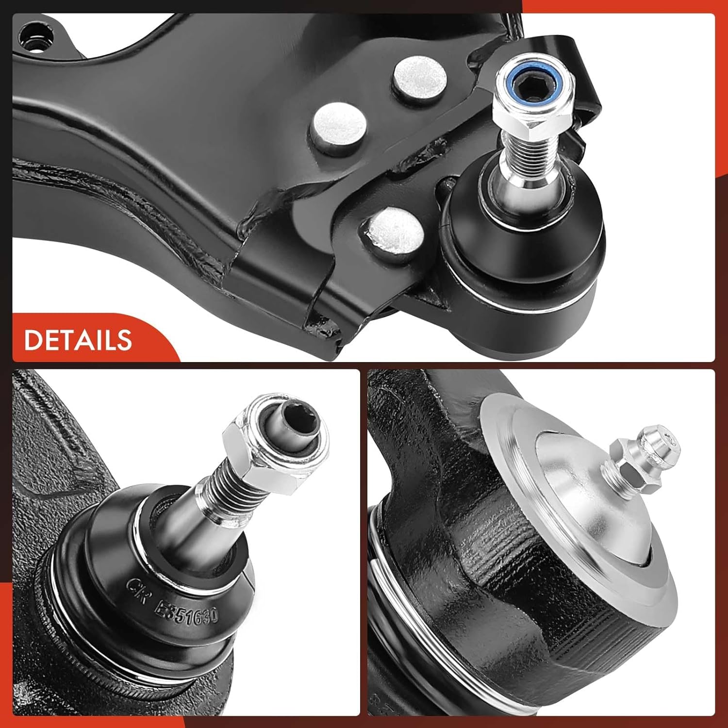 A-Premium 12Pc Front End RWD Suspension Kit, Upper Lower Control Arm, Sway Bar Link, Inner Outer Tie Rod End, Steering Rack Boot, Compatible with Chevy GMC - 1999-2006 - Silverado 1500, Sierra 1500