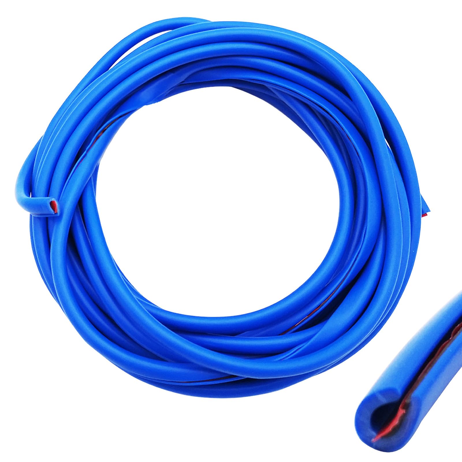 CTRICALVER Autokantenschutzleiste 5M Autokantenverkleidung Autotür Kantenschutz U-förmiger Autoklappen-Türkantenschutz, passend für SUV-Limousine MPV und die meisten Modelle (Blau)