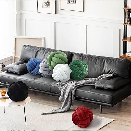 Miniatura 3 de KUCCO - Cojín redondo de bola para decoración de habitación de niños, almohada de felpa para niñas, accesorios de fotografía para niñas, almohada