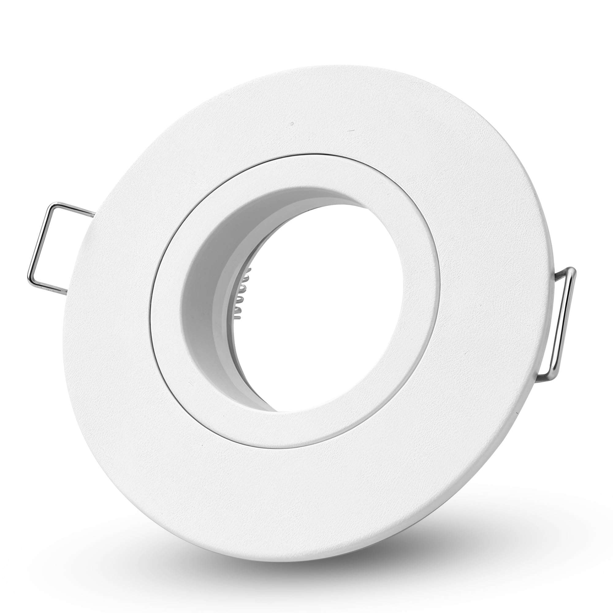 SSC-LUXon ORVIA Spot Badezimmer Außenleuchte vollschwenkbar IP65 weiß - Duschlampe Deckenspots für Feuchträume 68mm geeignet für LED GU10 & Modul- ohne Leuchtmittel