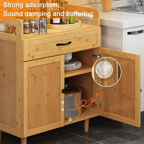 Miniatura 5 de Parachoques autoadhesivos semiesféricos transparentes para puerta de gabinete, parachoques de puerta de gabinete transparente