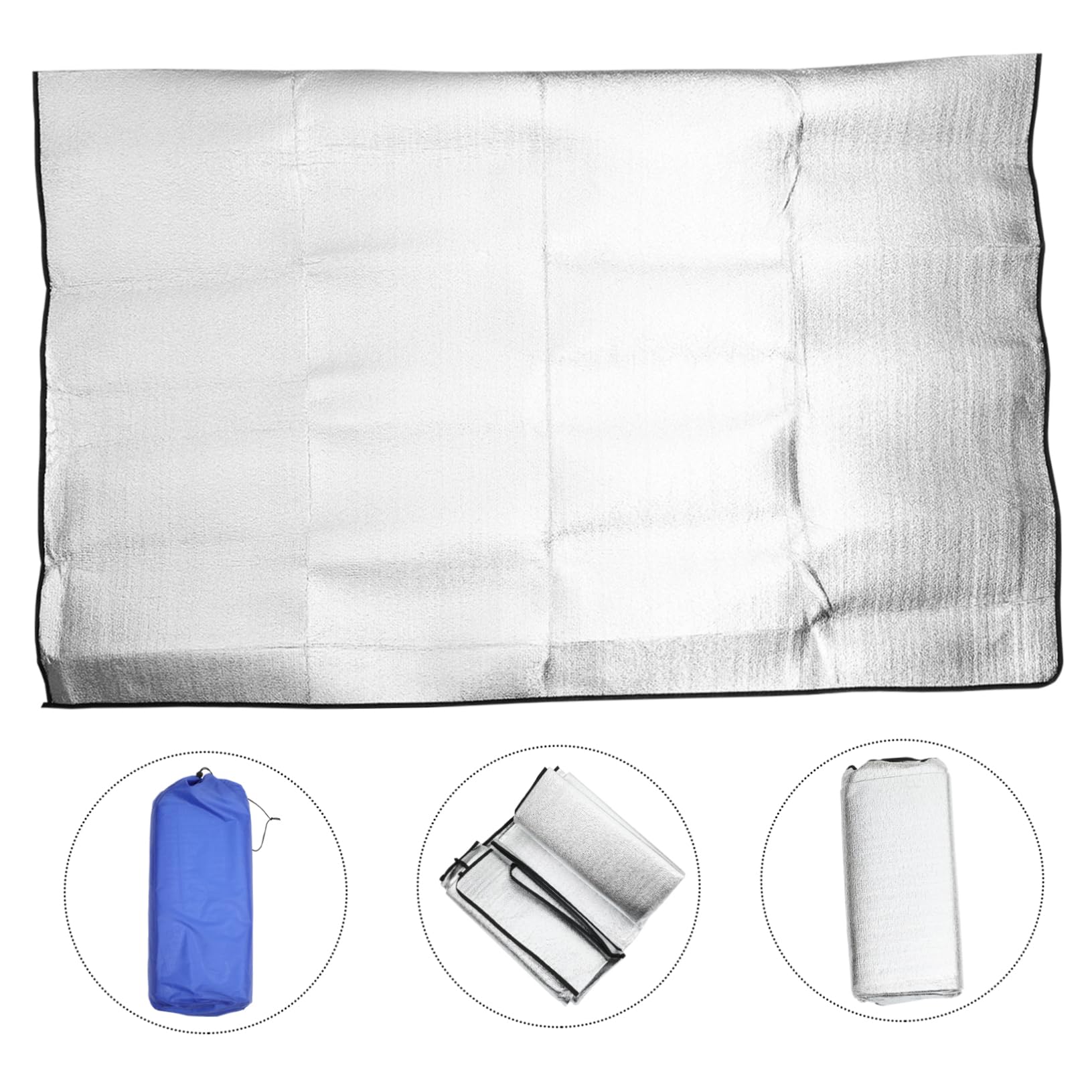 Toddmomy 1pieza De Picnic De Aluminio Esterilla De Camping y Playa Doble Cara Antideslizante Ligera y De Limpiar para Actividades