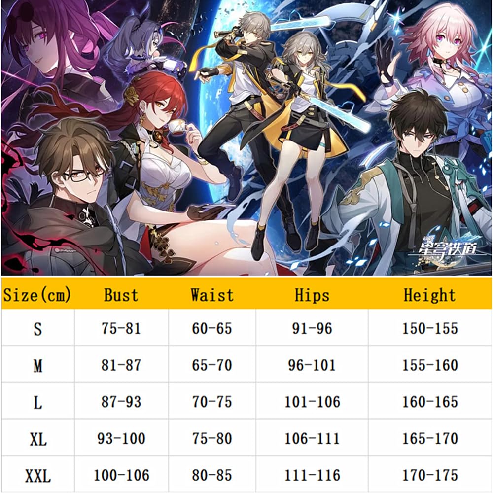 Charous Spiel Honkai:Star Rail Cosplay Trailblazer Kostüm,Frauen Valiant Uniform Anzug Für Spiel Ausführen Cosplay
