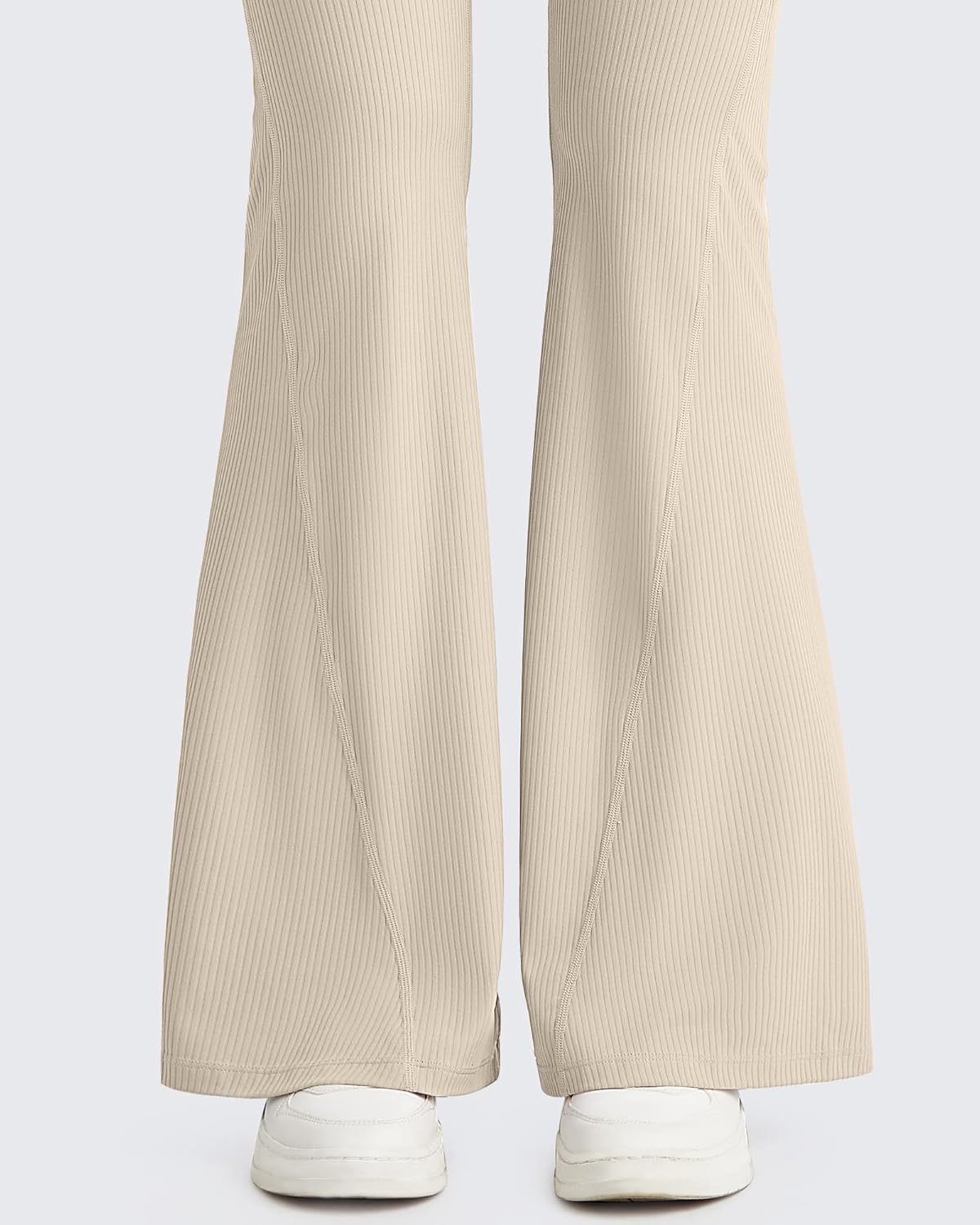 G4Free Ribbed Flare Yoga Pants for Women High Waisted Bell Bottom Leggings Tummy Control Petite/Regular/Tall - Image 5