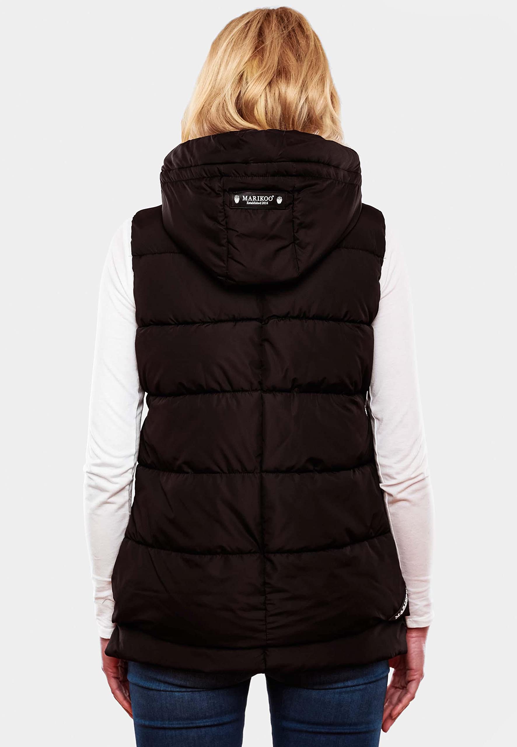 MARIKOO Zarinaa - Chaleco acolchado con capucha para mujer, tallas XS-XXL