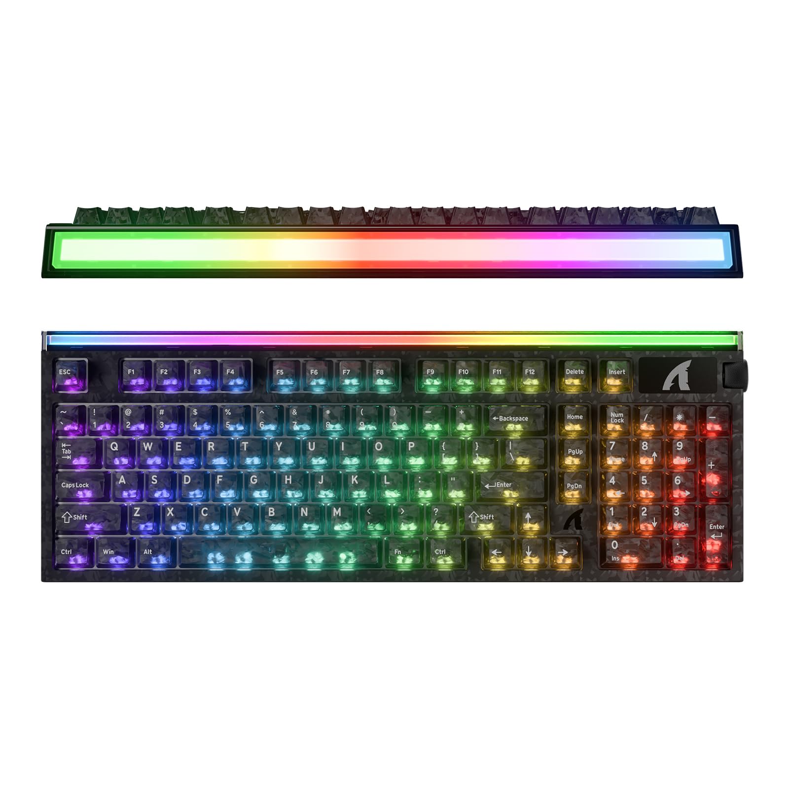 ATTACK SHARK R98 HE Clavier Gaming Magnétique Fibre de Carbone 8K
