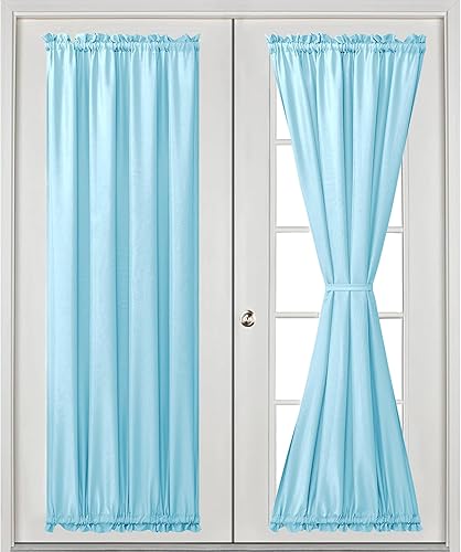 Miniatura 142 de Hiasan Cortinas para ventana de puerta delantera, bolsillo para barra, cortina de privacidad semitransparente para puerta francesa, 1 panel