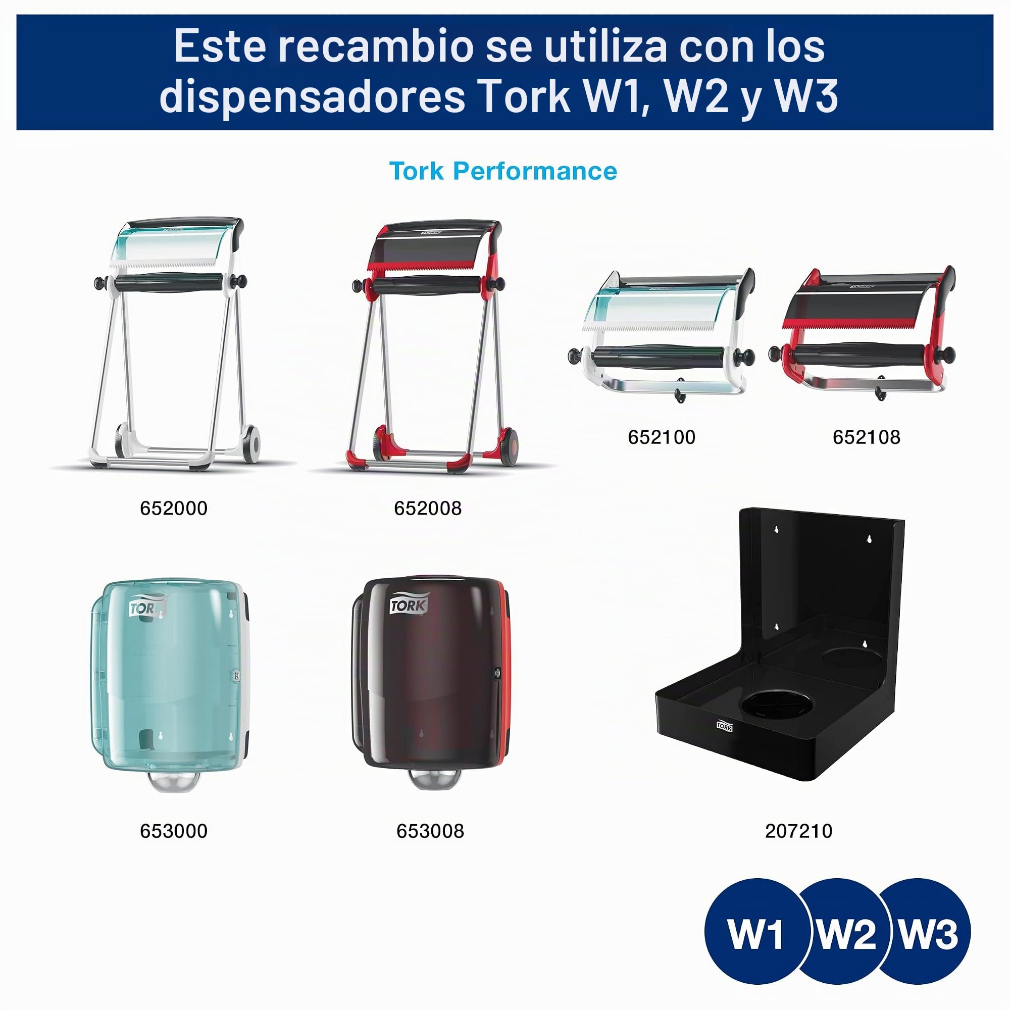 Tork 510137 Paño de limpieza Premium | blanco, 6 rollos x 165m, Premium, multiuso, compatible con el sistema de alimentación central grande M2