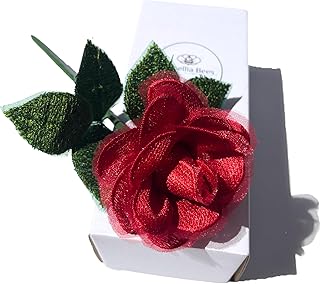 Camellia Bees Lace Rose 13th Anniversary Flower for her, 13 Years Wedding Anniversary, Handmade