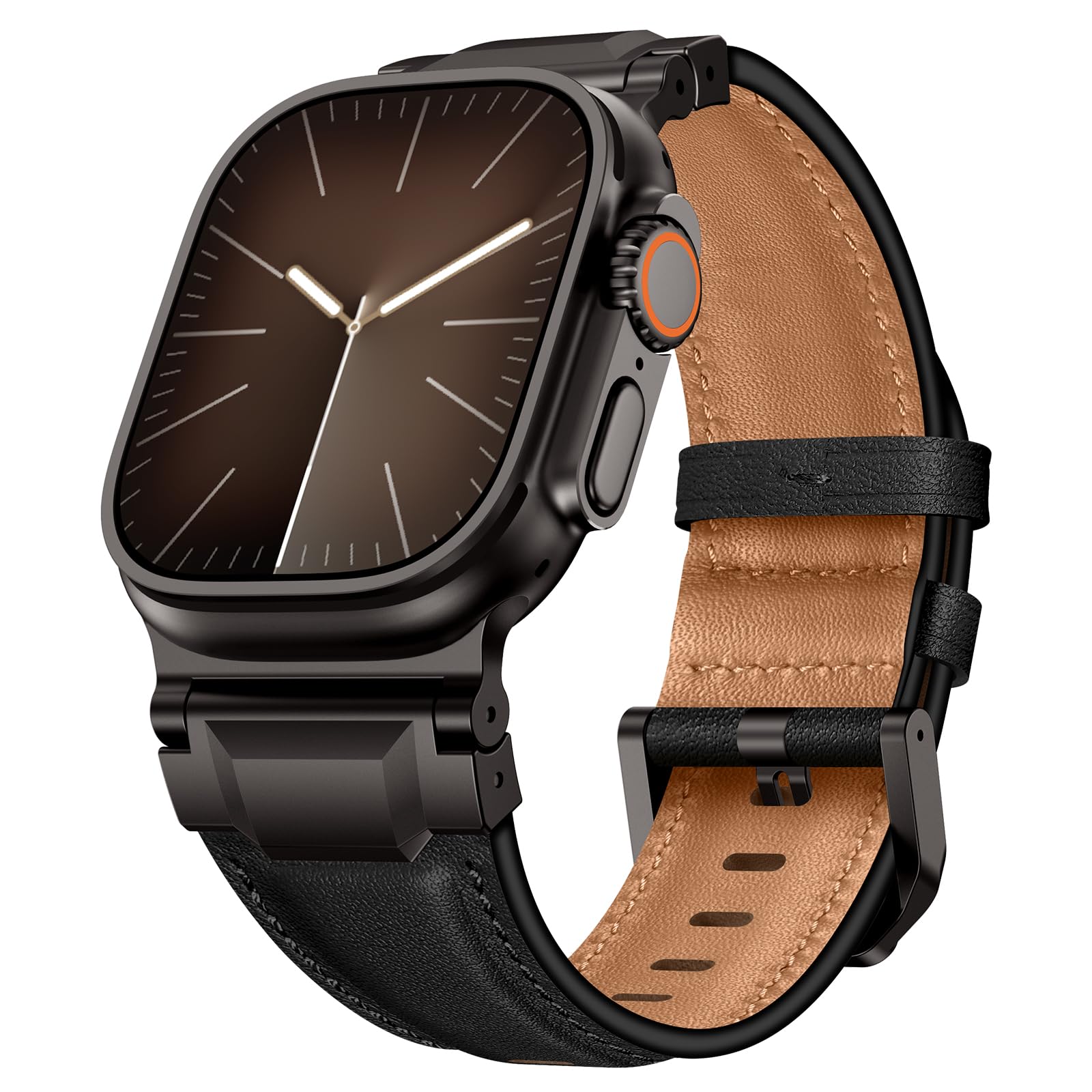 Photo 1 of LOIRNBR Leather Watch Band for Apple Watch Ultra 49mm