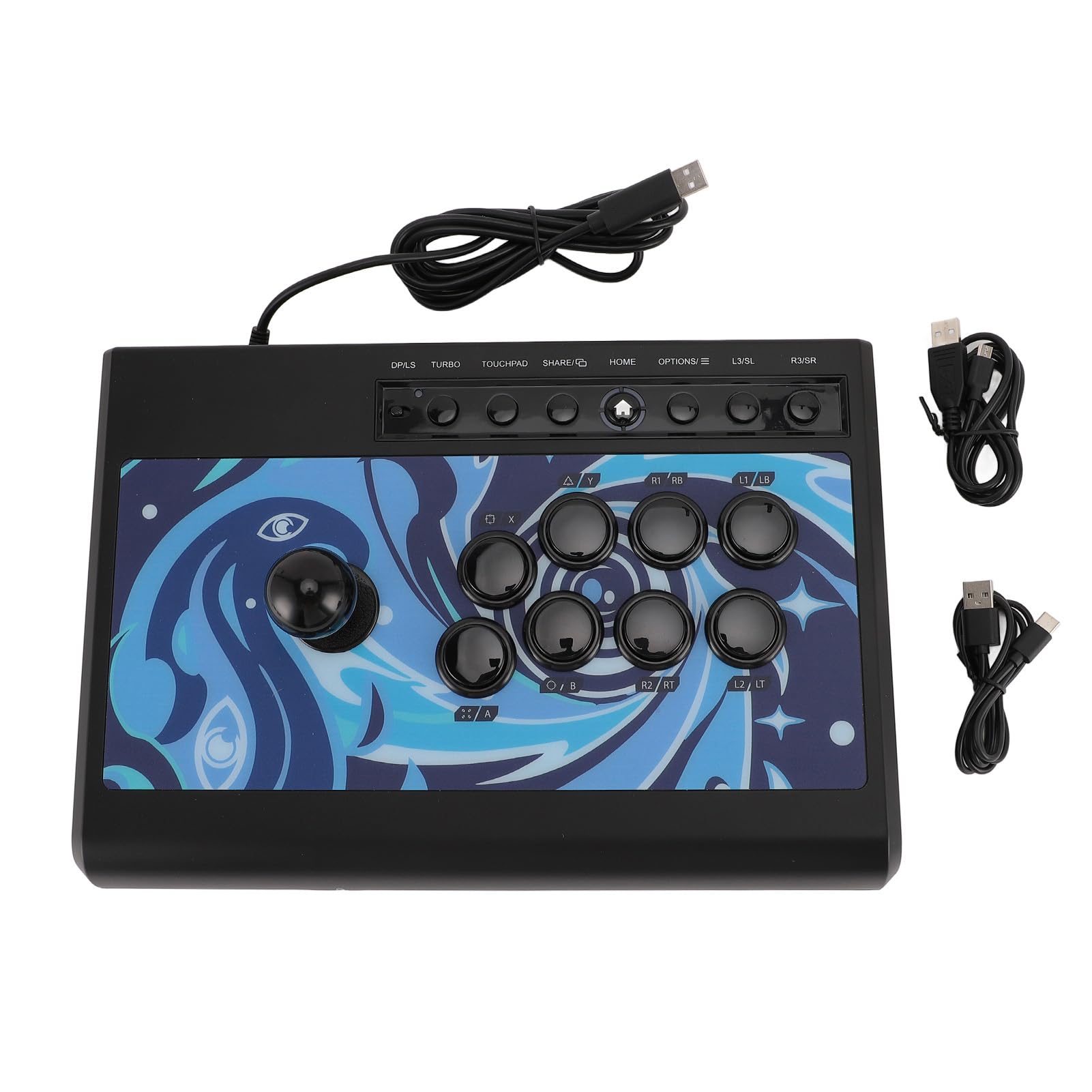 Tomantery Fight Stick Juego de Alto Rendimiento Fighting Joystick para para para PC Base Antideslizante