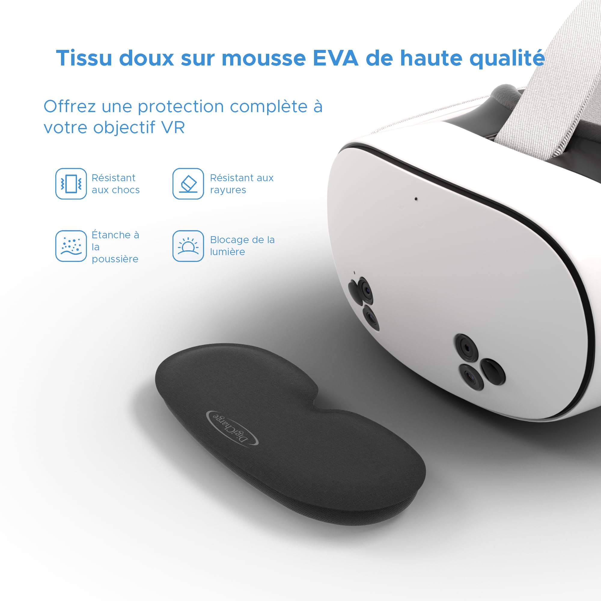 Digicharge Copriobiettivo Protettivo Lente VR Cuffia per Meta Quest 3S, 3S Xbox edition, Quest 3, Quest 2, Oculus Rift S, Valve Index e HP Reverb G2, Protezione Antigraffio e Antipolvere