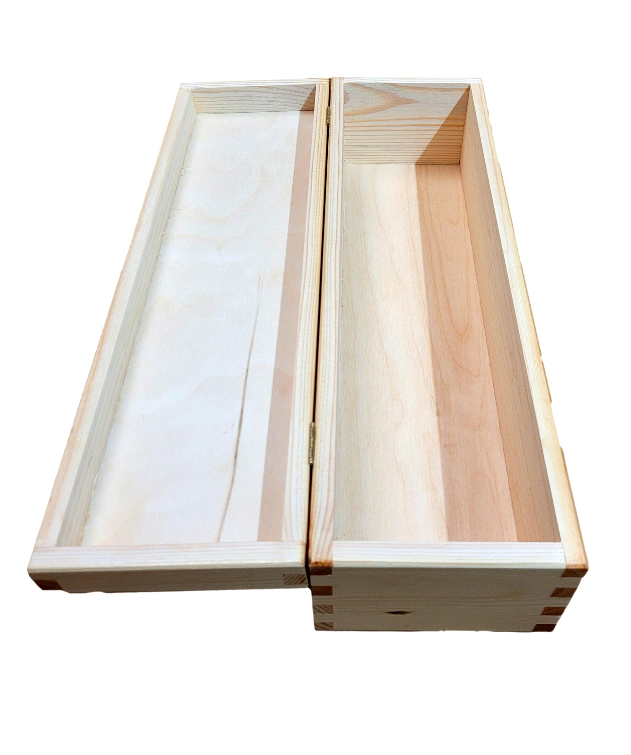 1-fles schuifdeksel wijnkist hout 337x95x87mm - Moonen Direct