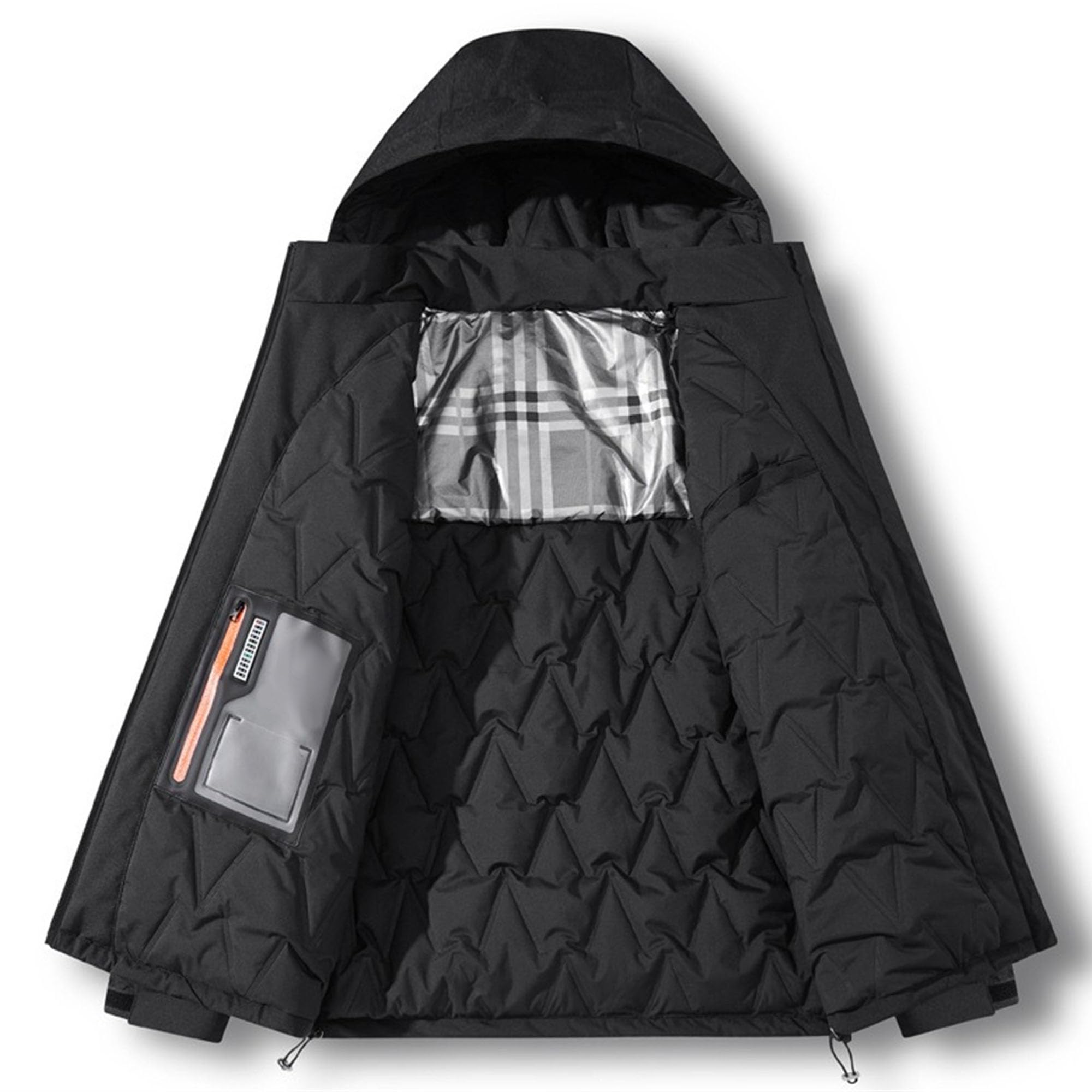 Uomo Stand Collar Baggy Imbottito Puffer Giacche Uomo Ispessito Isolato Puffer Jacket Uomo Inverno Giù Cappotti