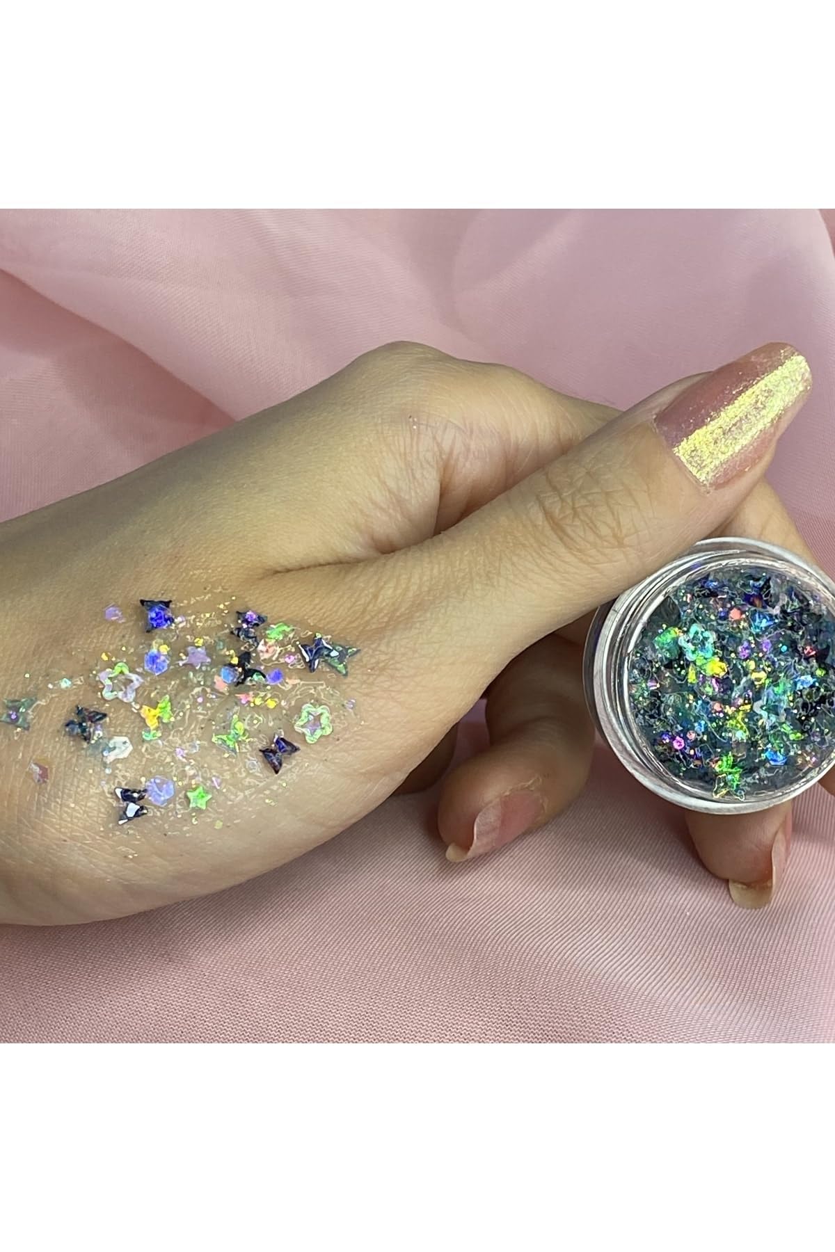 Hb Tasarım Glitter Jel Far Parıltı Sim -20 Aqua Butterfly