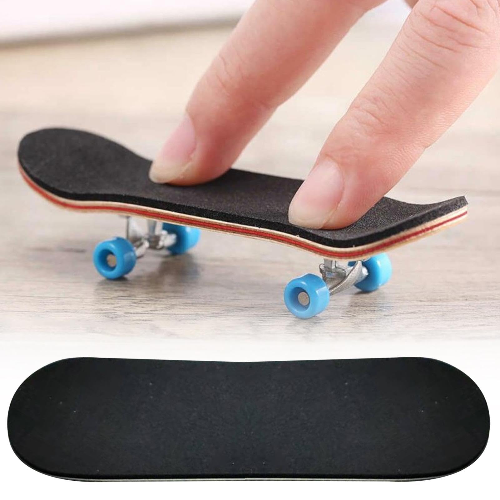 Grip Tape do Fingerboardów | Czarna podstrunnica Grip Tape ochronne uchwyty piankowe - Antypo?lizgowe naklejki na deskorolki z palcami do wi?kszo?ci na podstrunnic?