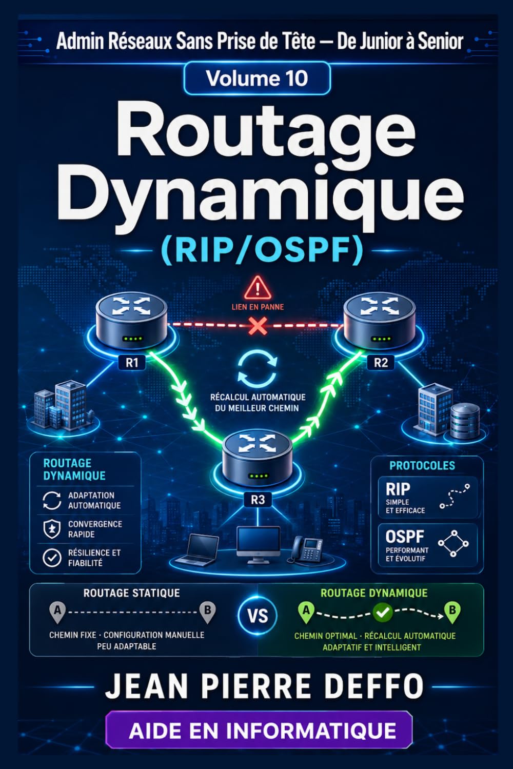 Collection Admin Réseaux Sans Prise de Tête De Junior à Senior Volume 10 : Routage Dynamique (RIP/OSPF)
