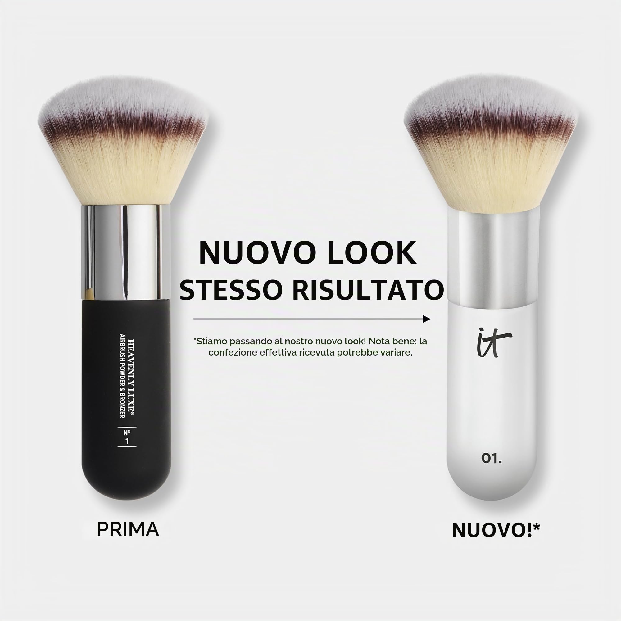 iT COSMETICS, Pennello Arrotondato, Per Applicare Cipria e Bronzer, Incarnato Perfetto, Effetto Airbrush, Havenly Luxes #1