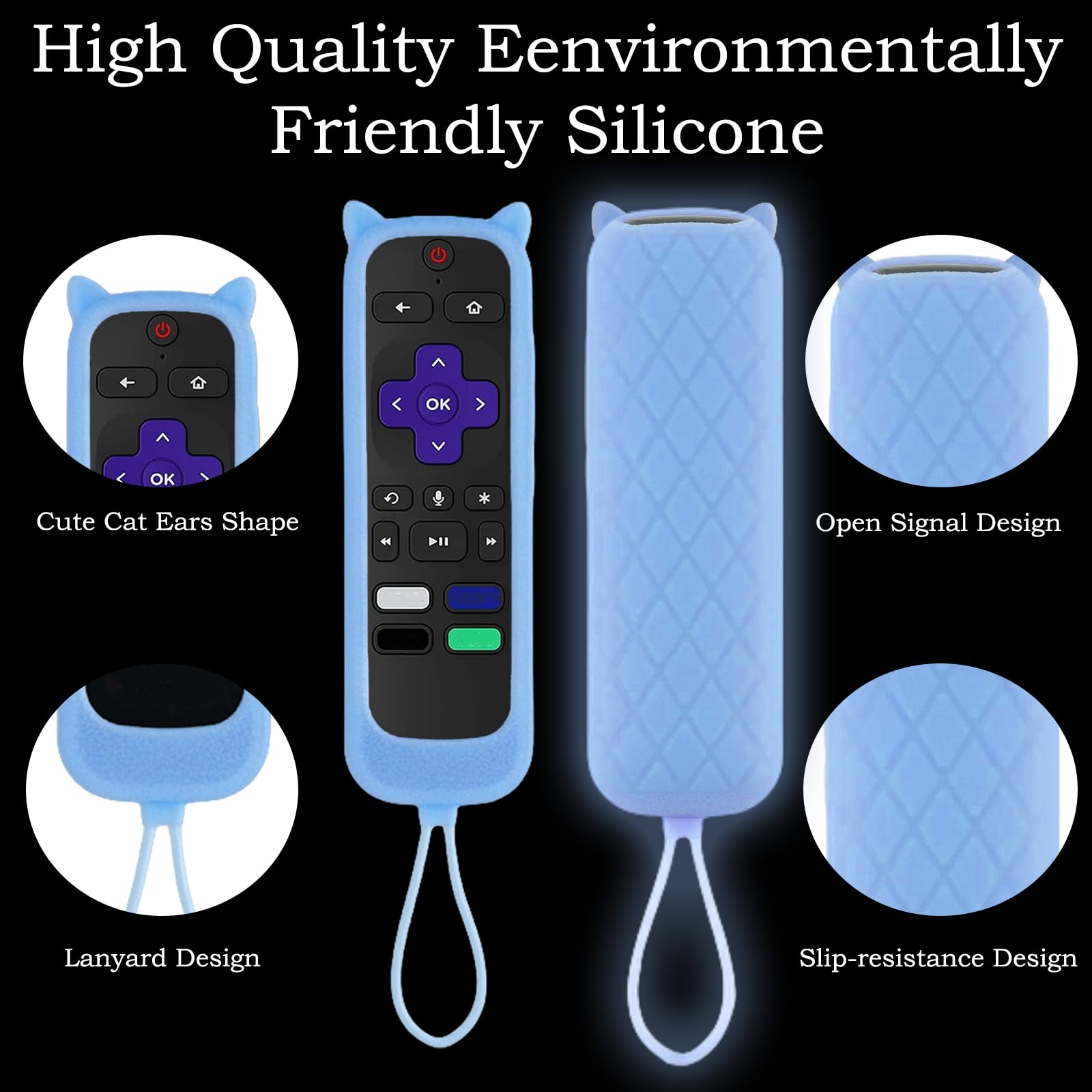 Funda para mando a distancia compatible con Roku