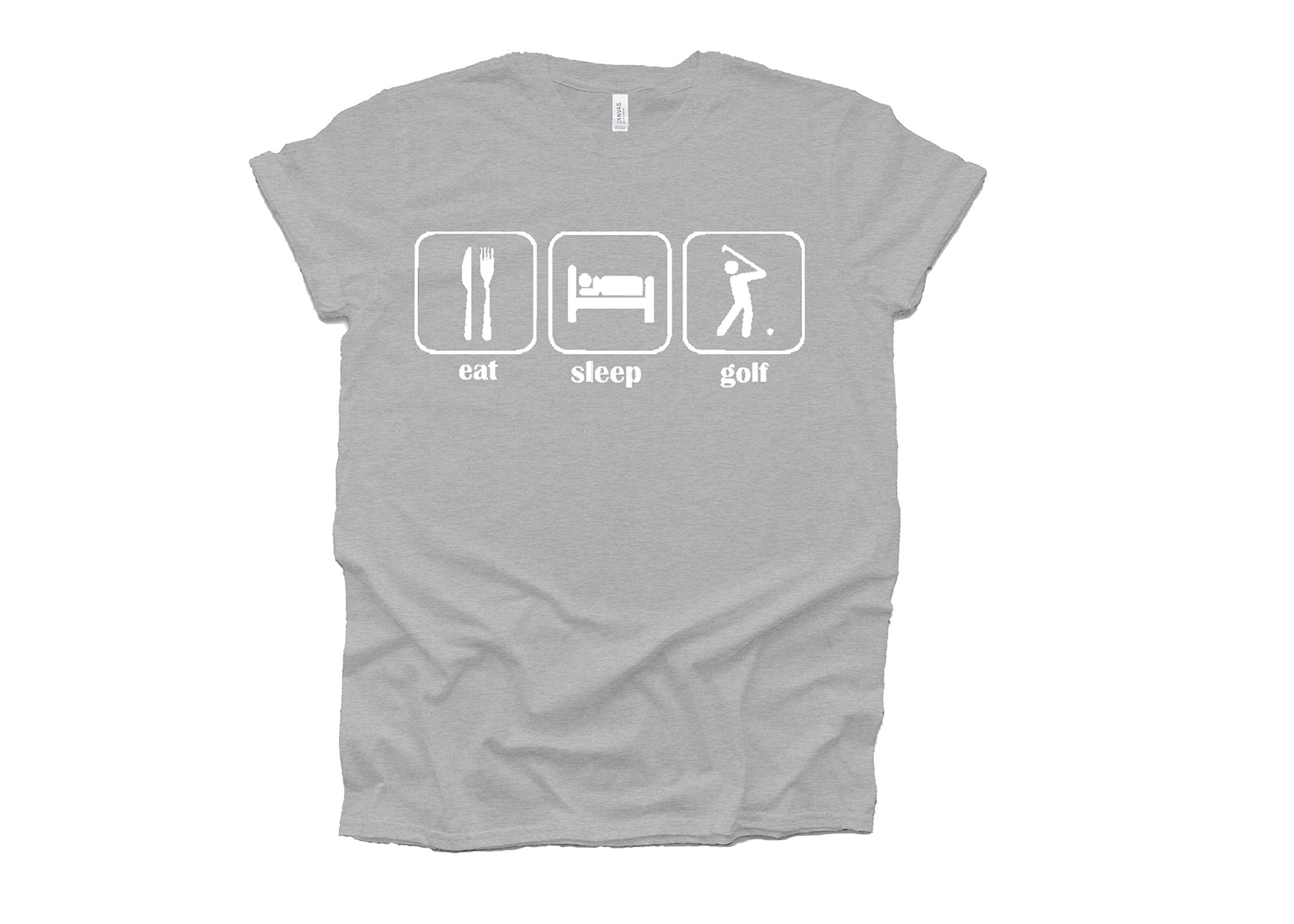 Eat Sleep Golf Tshirt, Golf Gift for Dad, for Men Golf Gifts for, Golfer Golfing t-shirt for Him, Guerrilla Tees, Golfing Apparel
