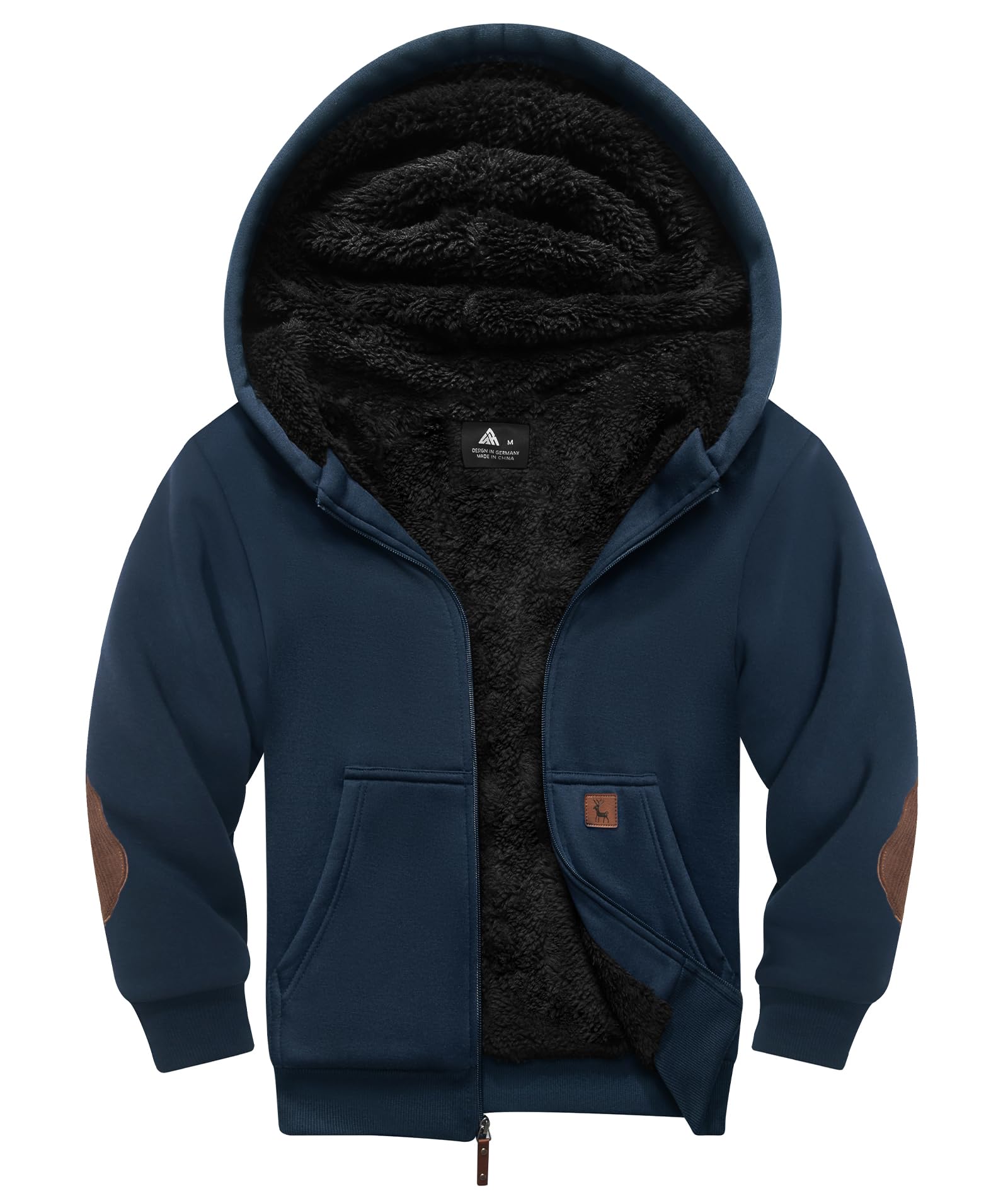 Boys Zip Up Hoodie Kid Hooded Jacket
