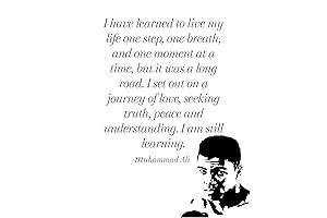 Muhammad Ali Quotes Canvas Wall Art: 'I Am Still Learning'