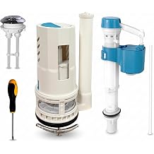 3 Inch Dual Flush Valve Replacement Kit for One-Piece Toilet | Easy DIY Installation with All Tools Included, Fits Glacier Bay, WaterRidge & Most One-Piece Toilet Tank Parts