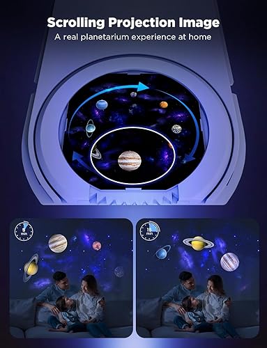 Miniatura 5 de Govee Proyector de estrellas, luz de estrella con 8 discos reemplazables, 38 modos de escena, altavoz Bluetooth y 21 ruidos blancos, luz relajante